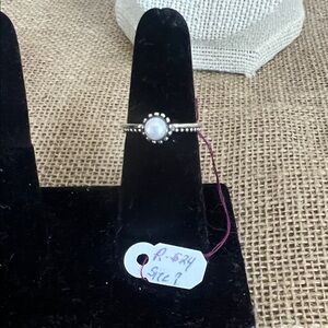 Silpada stackable Silver Pearl Ring